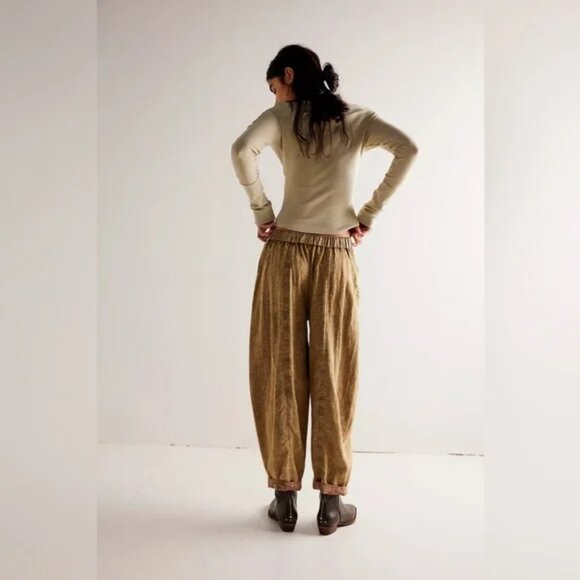 Free People High Road linen barrel pull on pants - Picture 9 of 9